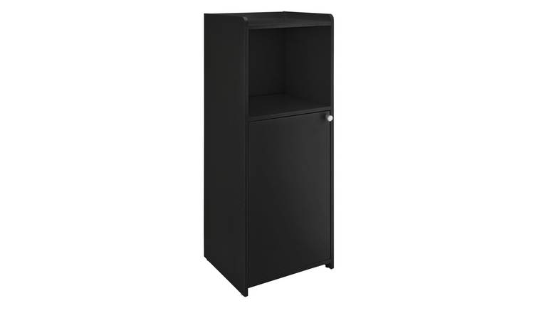 Argos Home Prime 1 Door Cabinet - Black