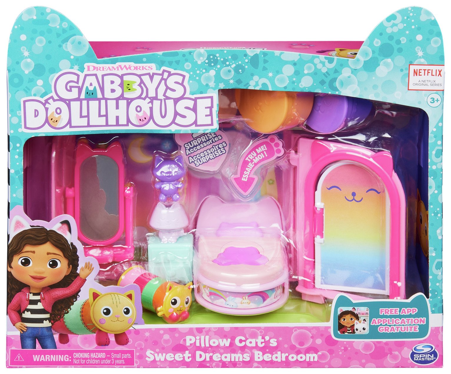 Gabby\'s Dollhouse Pillow Cat Bedroom