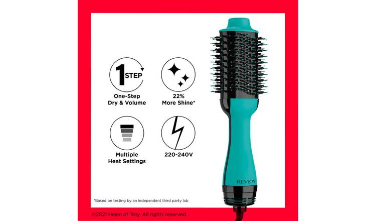 Buy Revlon RVDR5222TUK One Step Hair Dryer and Volumiser Teal