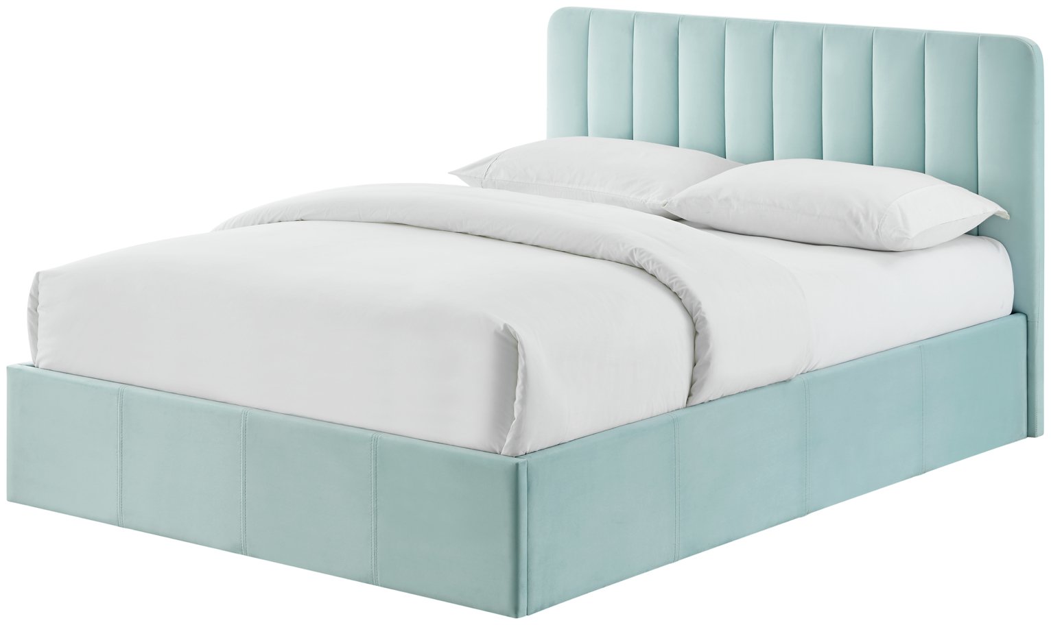 Habitat Pandora Double Ottoman Bed Frame - Blue