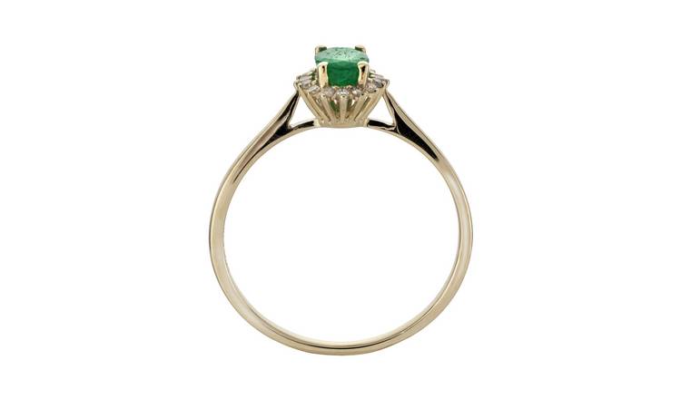 Green stone store ring argos