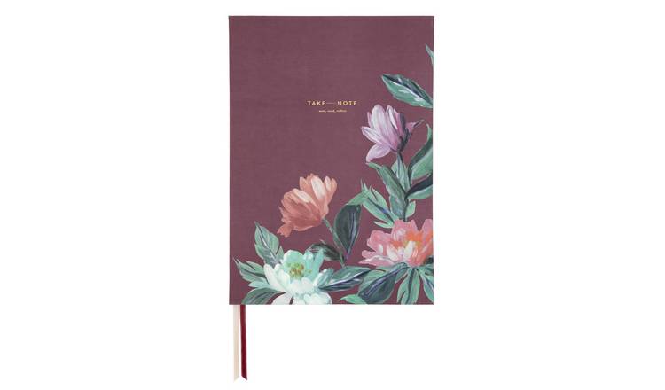Habitat Japonica A4 192 Ruled Maroon Notebook