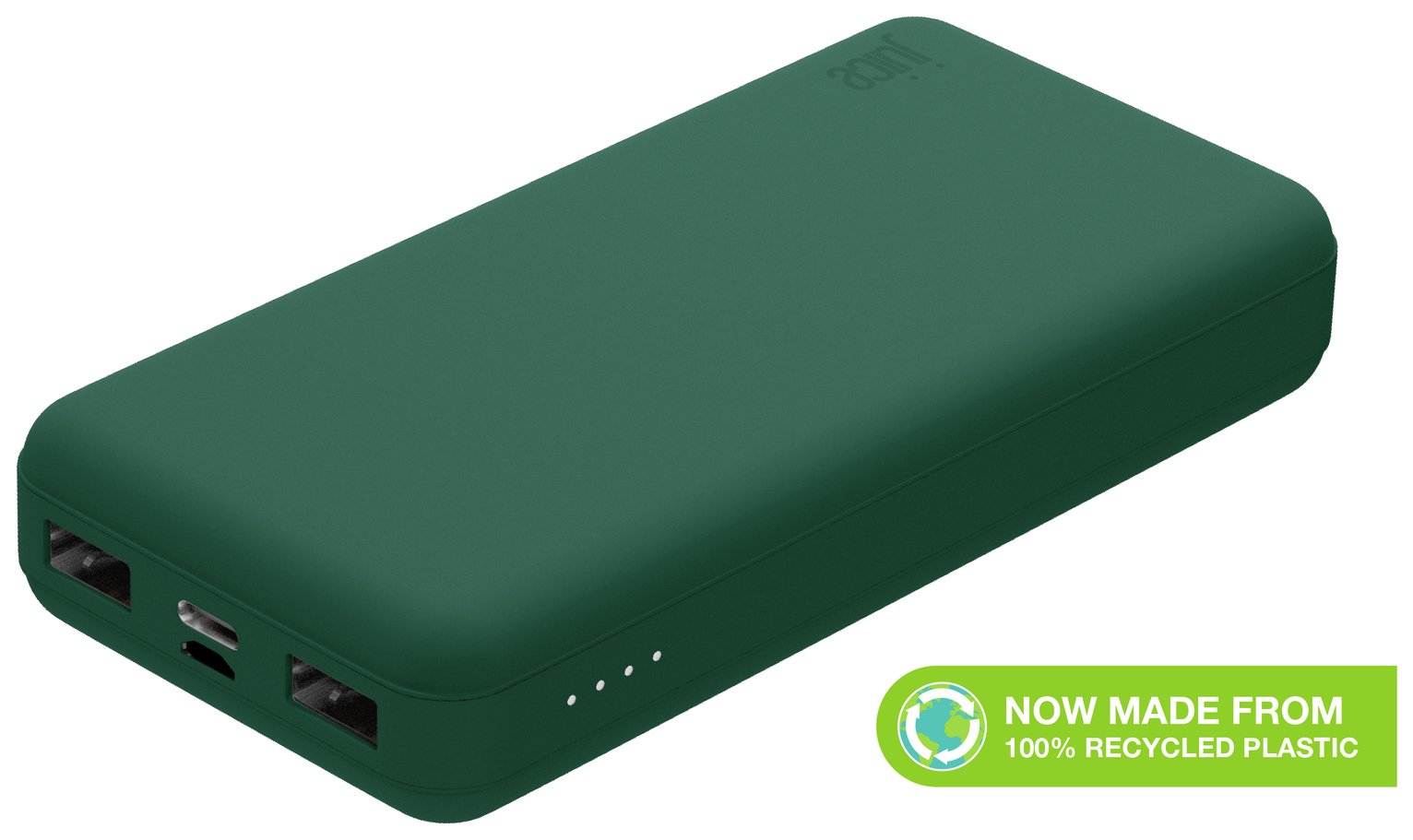 Juice 5 15000mAh Portable Power Bank – Green