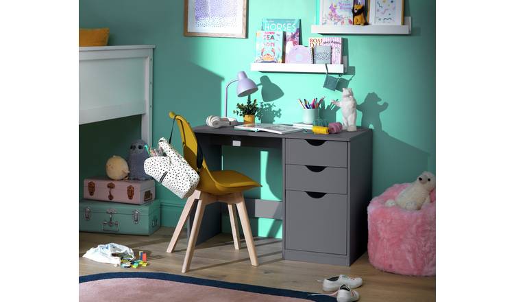 Kids desk sale grey