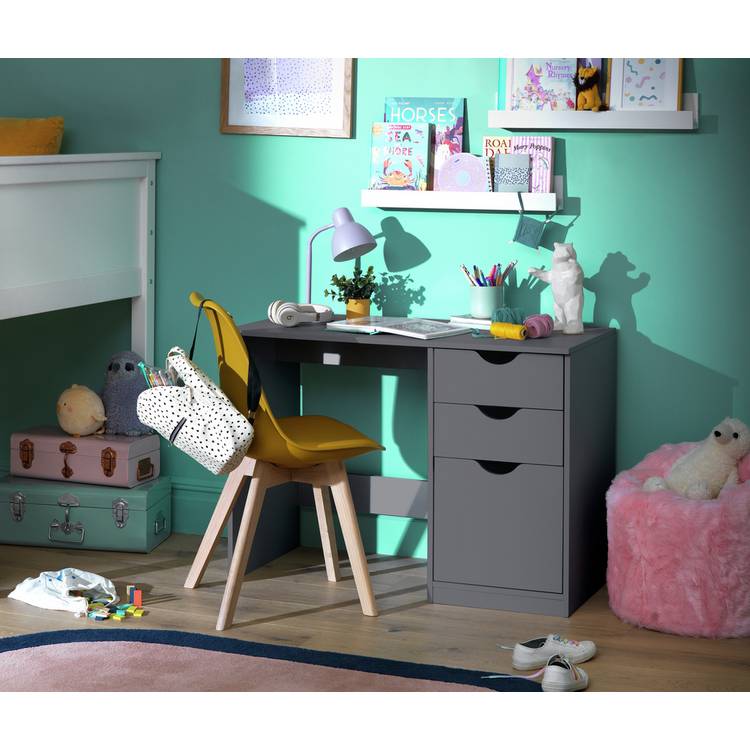 Habitat Kids Pagnell 3 Drawers Desk - Grey 0