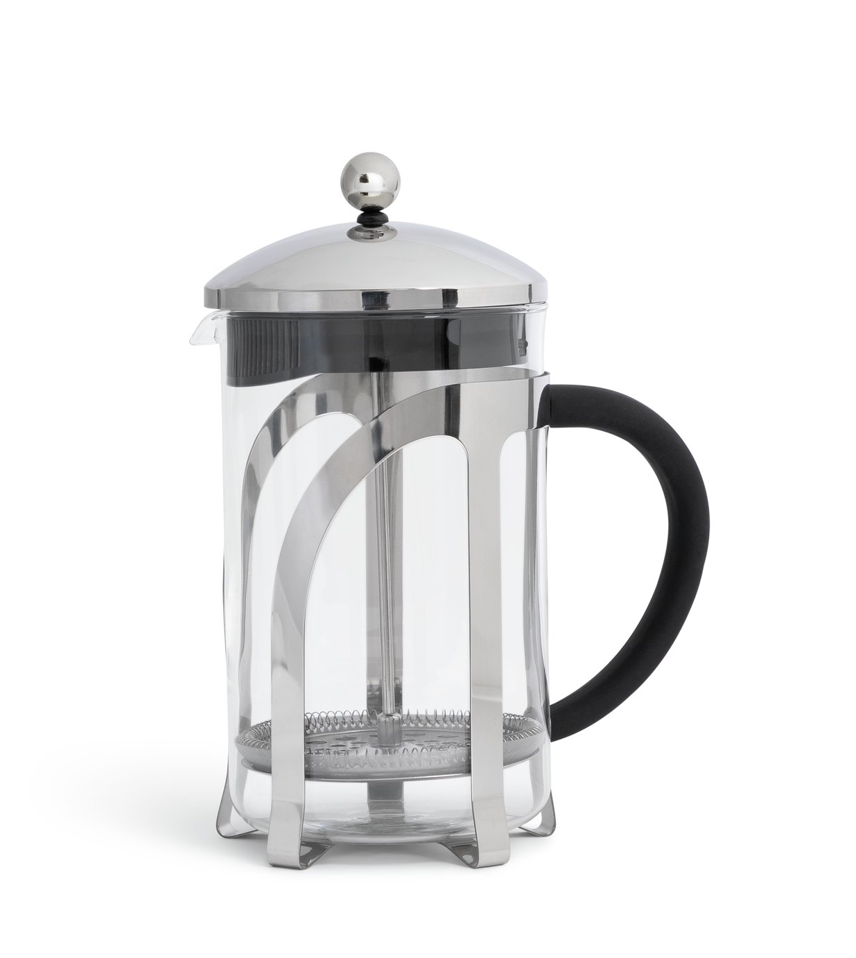 Habitat 12 Cup 1500ml Cafetieres - Chrome