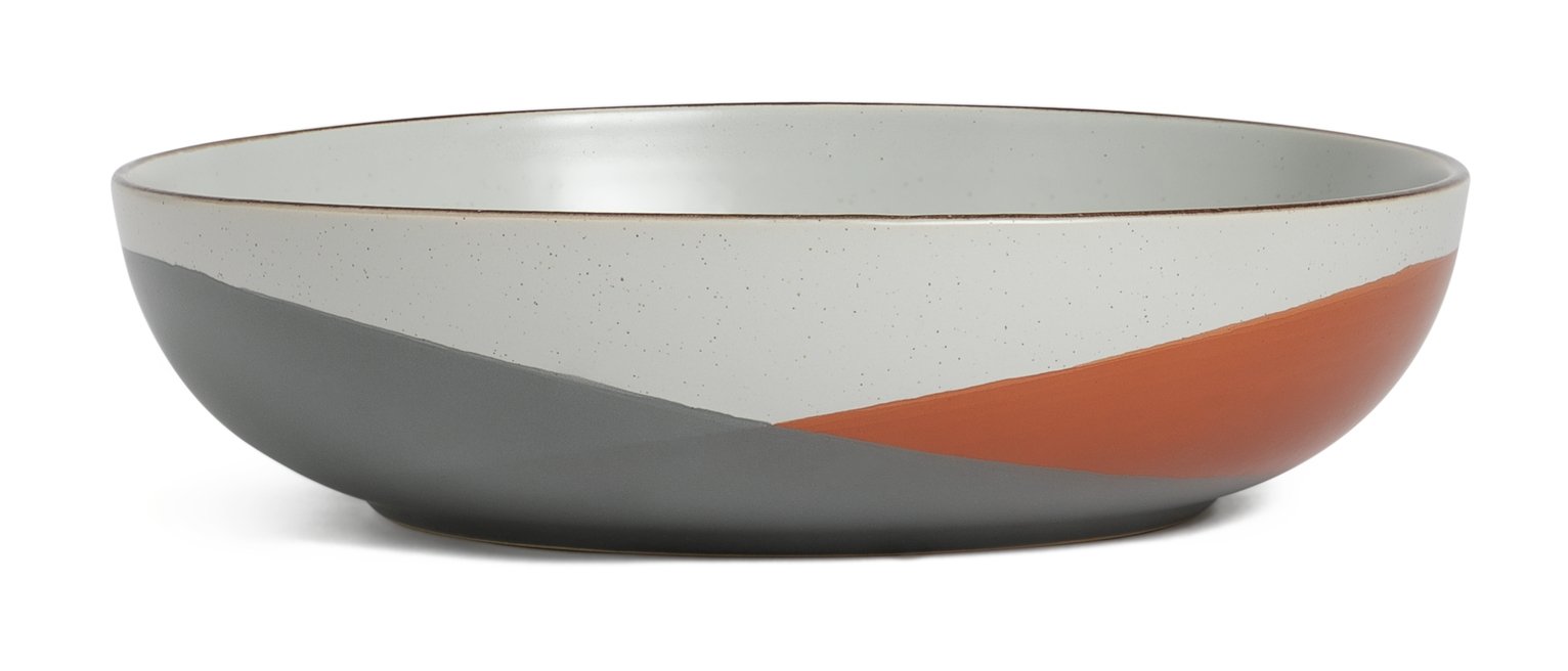 Habitat Dipped Speckle Stoneware Serve Bowl 