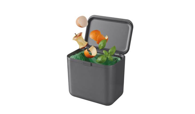 ReBorn 5 Litre Kitchen Food Waste Bin - Grey