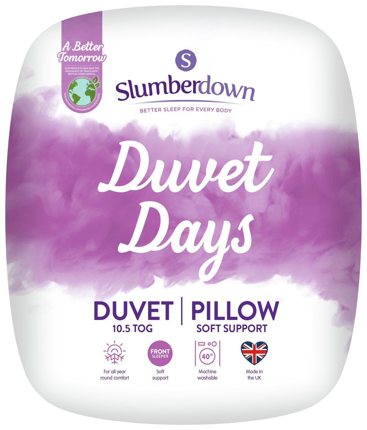 Slumberdown Duvet Days 10.5 Tog Duvet and Pillow Set -Single