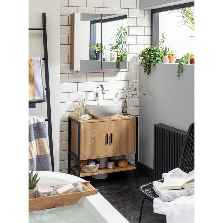 Habitat Loft Living Under Sink Unit - Oak 0