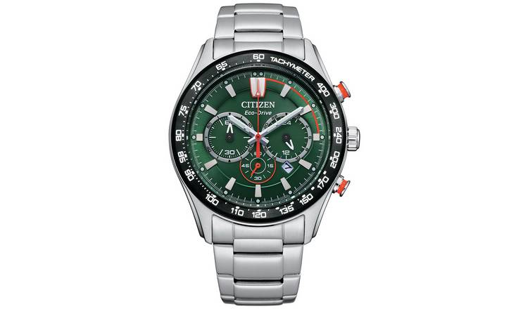 Buy Citizen Men's Eco-Drive Black Stainless Steel Bracelet Watch | Men's  watches | Argos