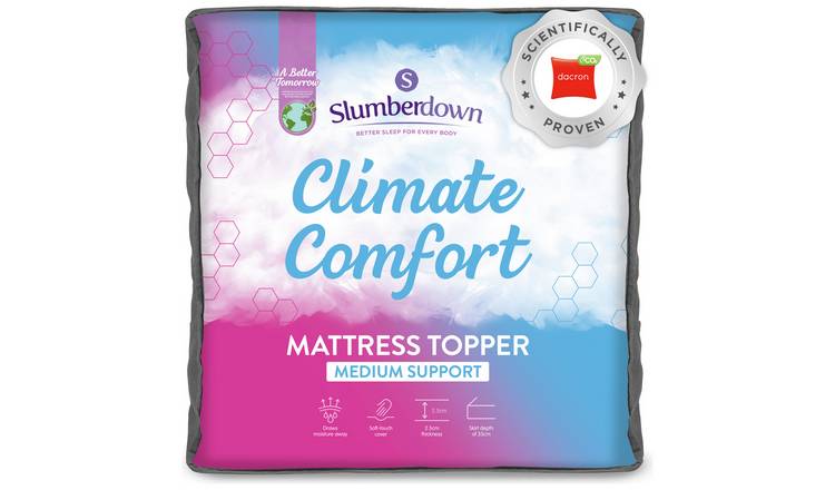 slumberdown memory foam mattress topper aldi