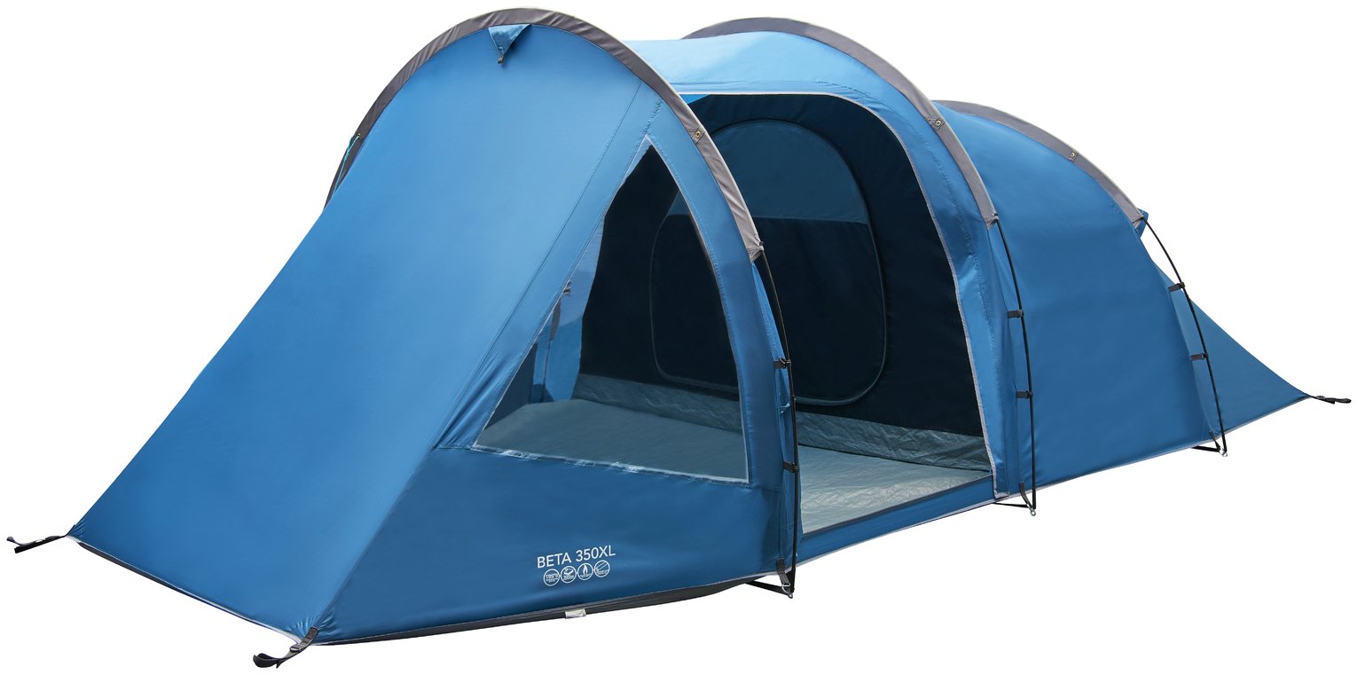 Vango Beta 350XL Earth 3 Man 1 Room Tunnel Camping Tent