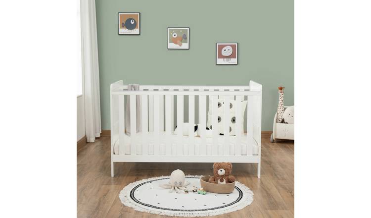 Babymore Caro Urban Cot Bed - White