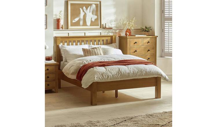 Julian Bowen Amsterdam LFE Kingsize Bedframe - Light Oak
