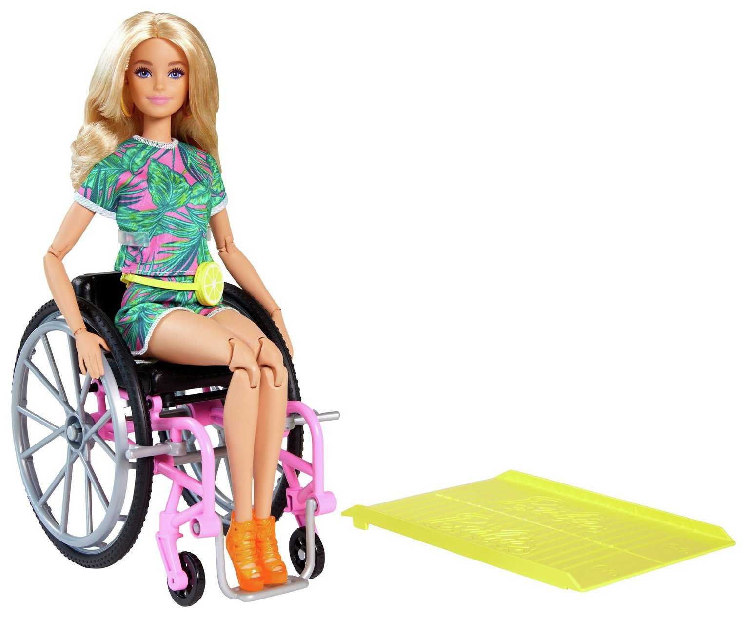 Barbie Fashionista Doll with Wheelchair and Ramp - 29cm