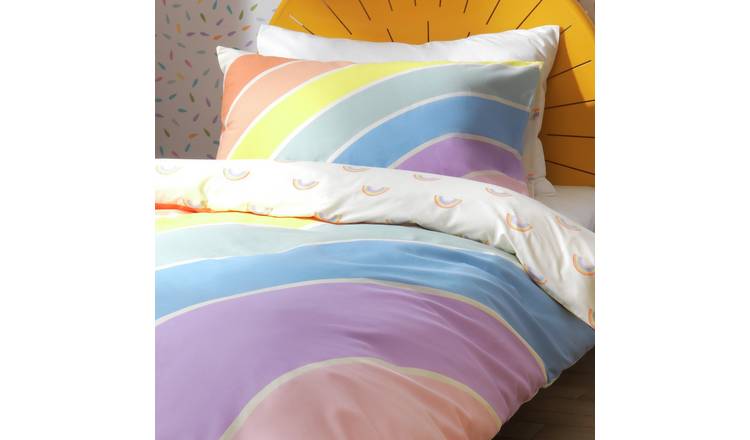 Habitat Kids Rainbow Panel Multicolour Bedding Set - Single