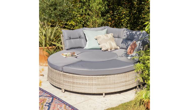 Buy Argos Home Saturn 8 Seater Rattan Garden Sofa Set Grey