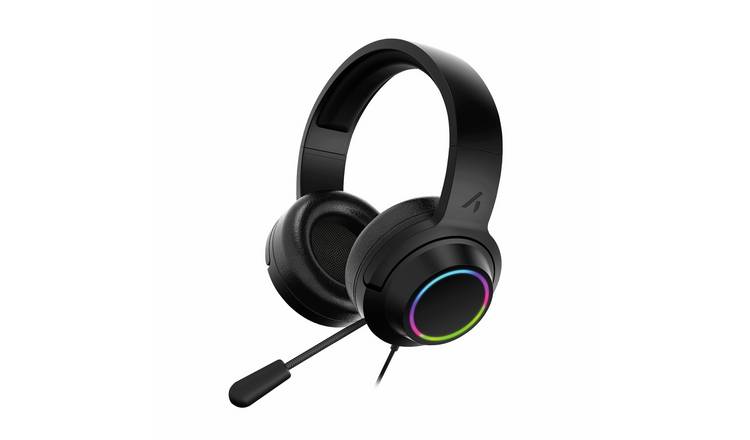STEALTH Light-Up RGB Wired Gaming Headset PS, Xbox, Switch & PC - Black