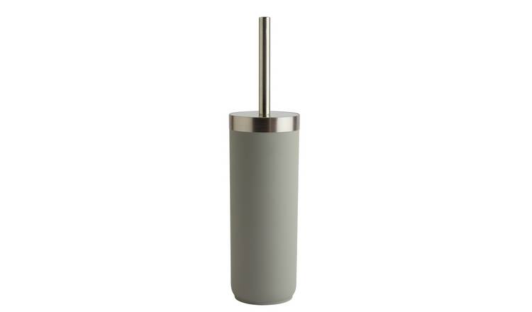 Grey toilet brush clearance holder