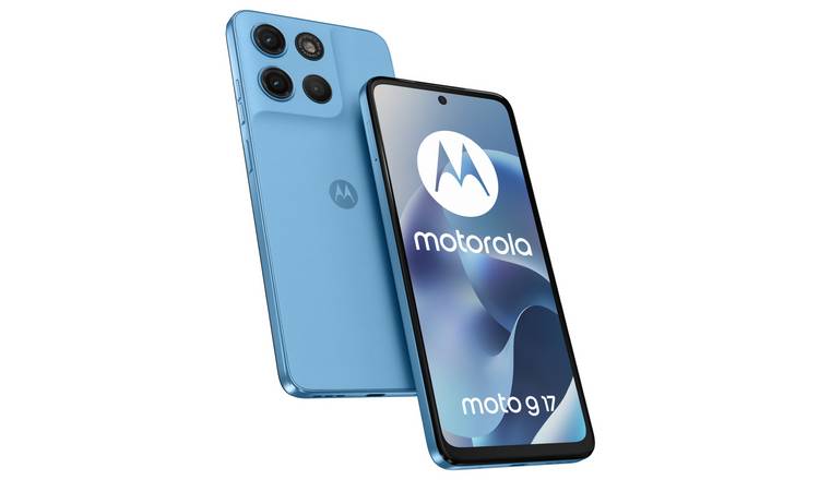 SIM Free Motorola g17 128GB AI Mobile Phone - Alaskan Blue