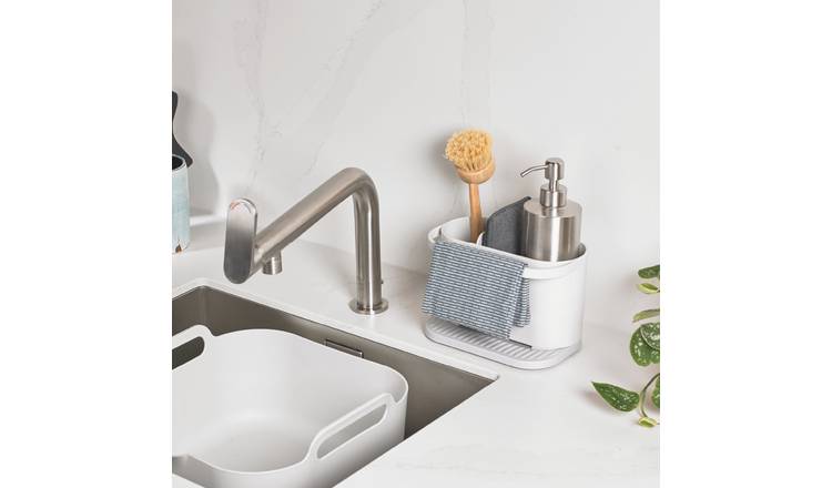 ReBorn 2 Piece Washing Up Bowl and Sink Tidy Set - Stone