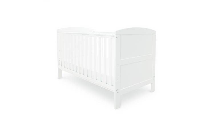 Ickle Bubba Coleby Baby Cot Bed - White