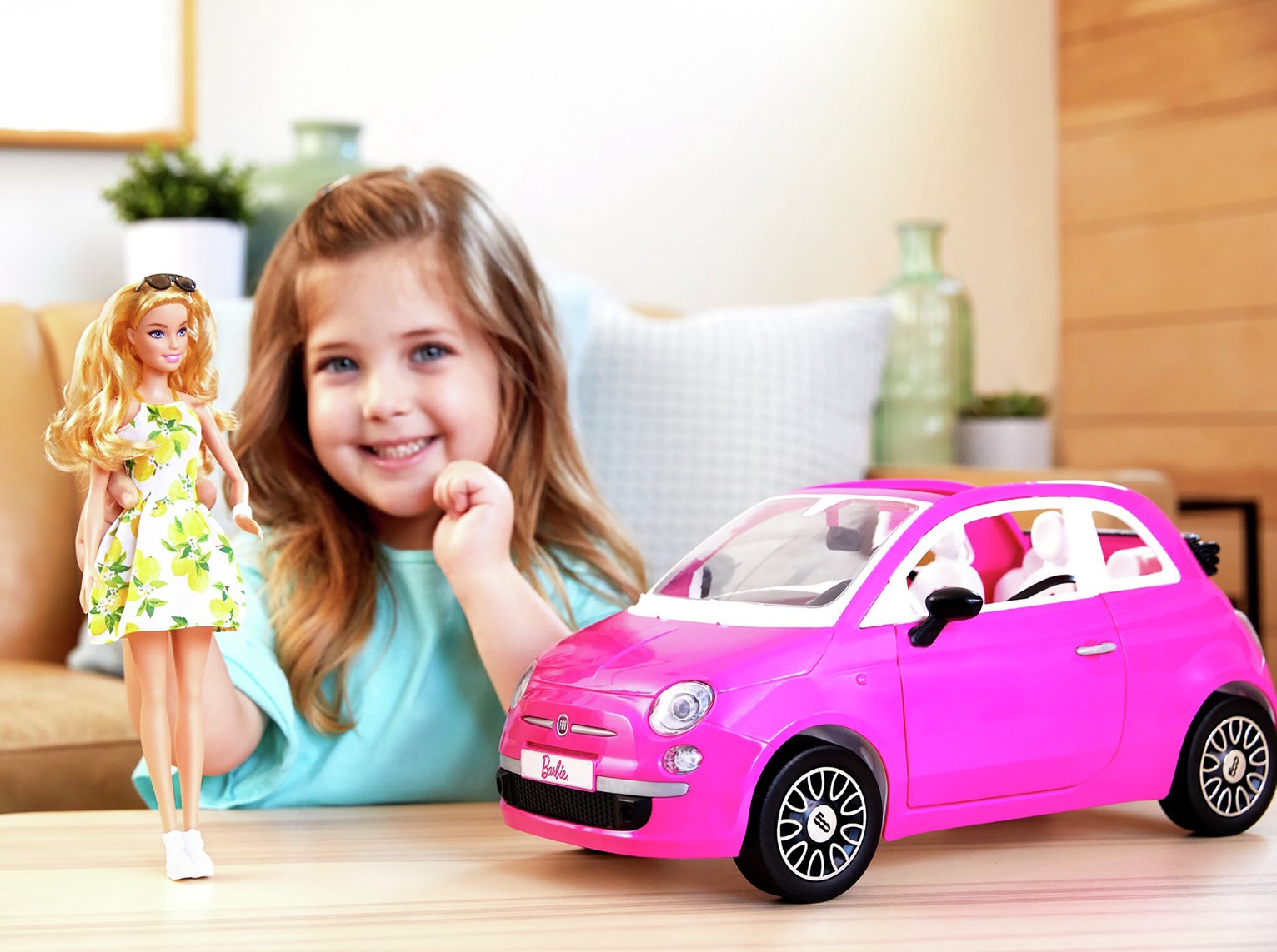 argos barbie fiat car