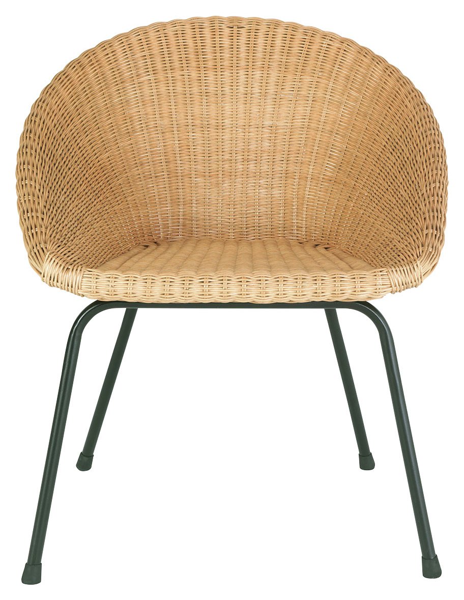 Habitat Feliz Rattan Dining Chair - Light Wood