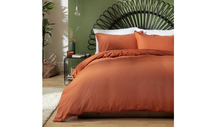 Rust duvet deals cover