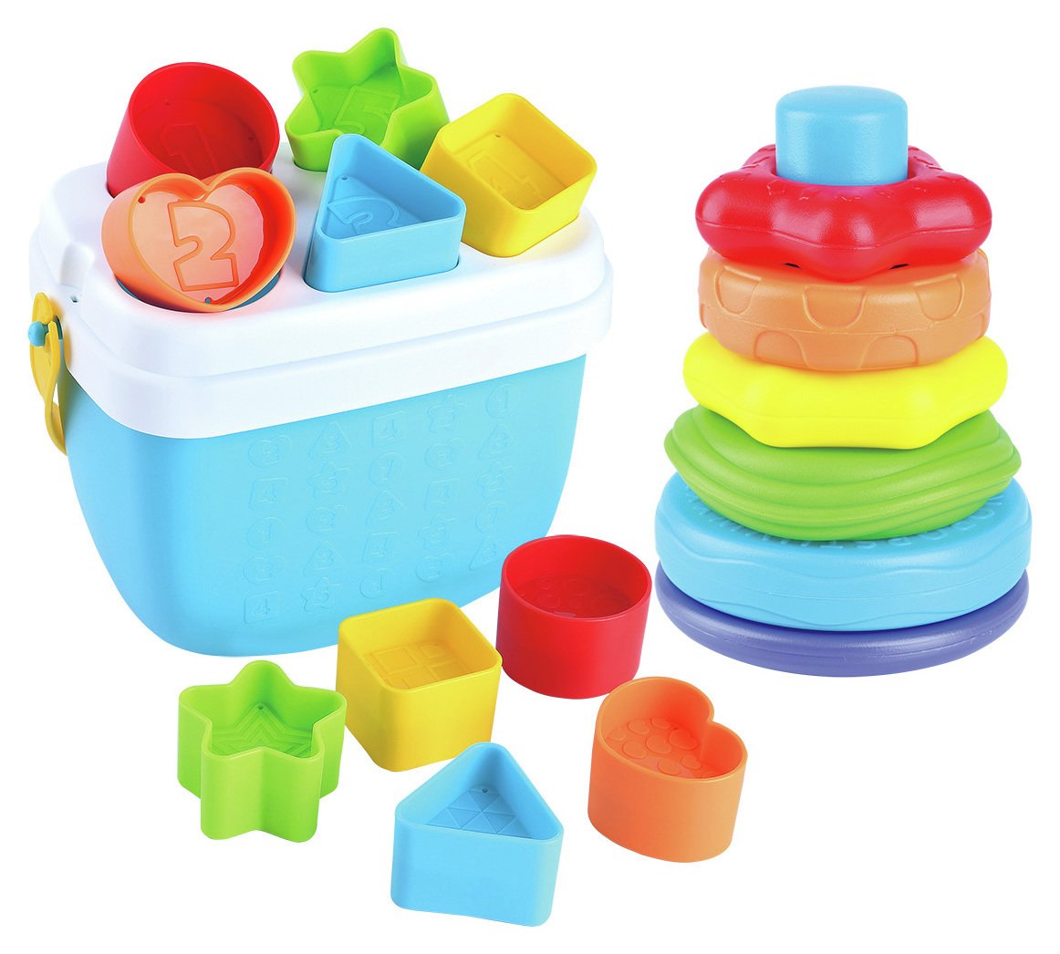 Chad Valley 19 Pieces Shape And Stack Bundle