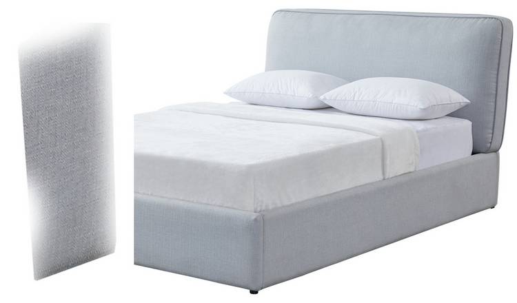 Habitat Colby Kingsize Fabric Ottoman Bed Frame - Grey