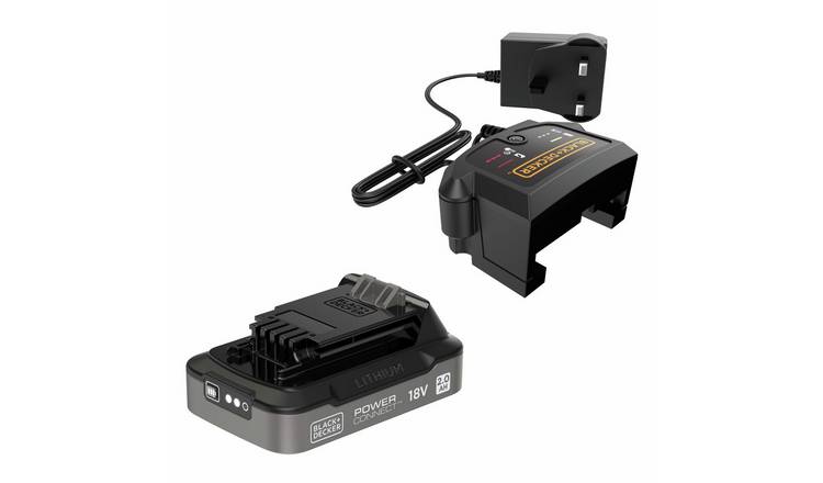Black + Decker 18V Cordless Lithium-Ion Battery and Charger Kit