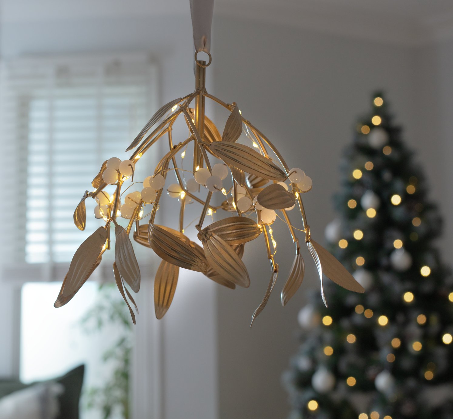 Argos Home Christmas Light Up Mistletoe Decoration