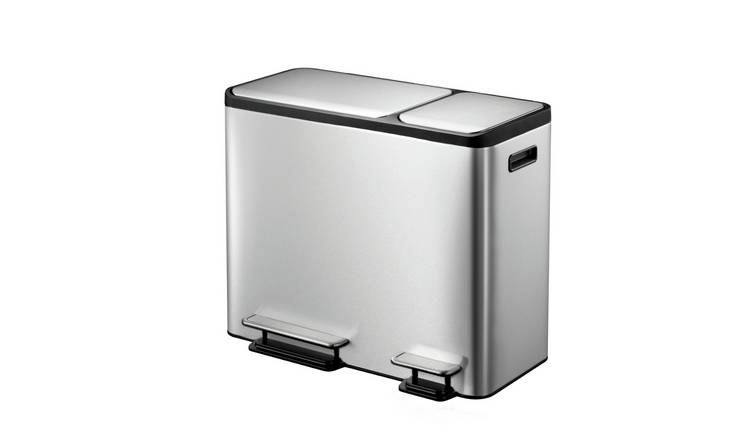 EKO Ecocasa 45 Litre Kitchen Recycling Bin - Stainless Steel