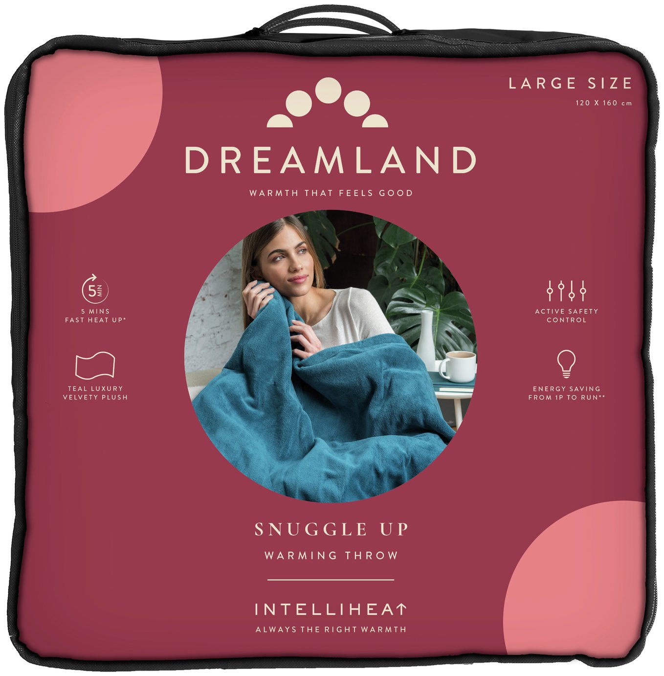 Snuggle Up Heated Throw Large