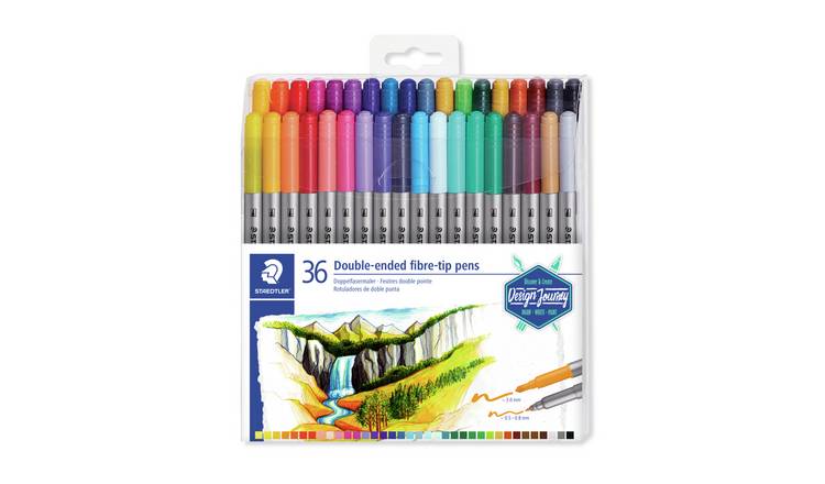 Staedtler Double-Ended Fibre Tip Pens, 36 Pack