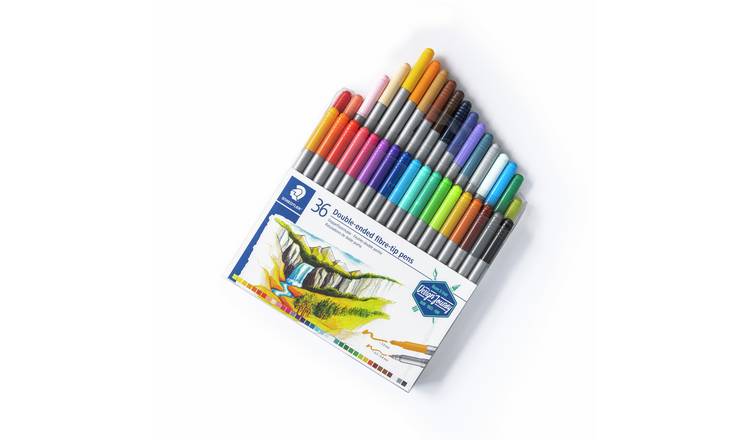 STAEDTLER® 3200 Double-ended fibre-tip pen - 72 pens - Coloring Supplies -  Live in Colors