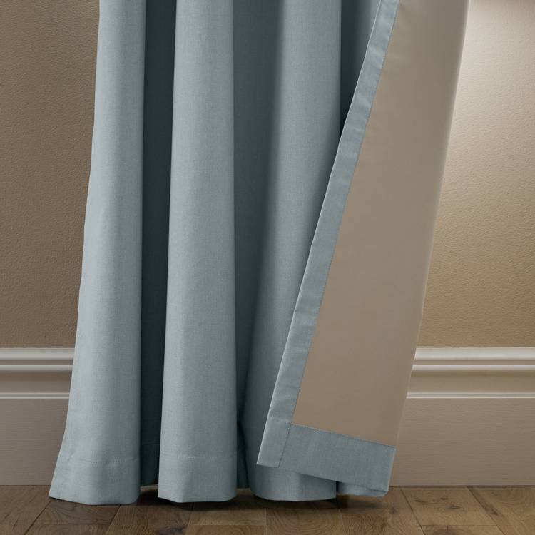 Habitat Plain Blackout Eyelet Curtains - Dove Grey 0