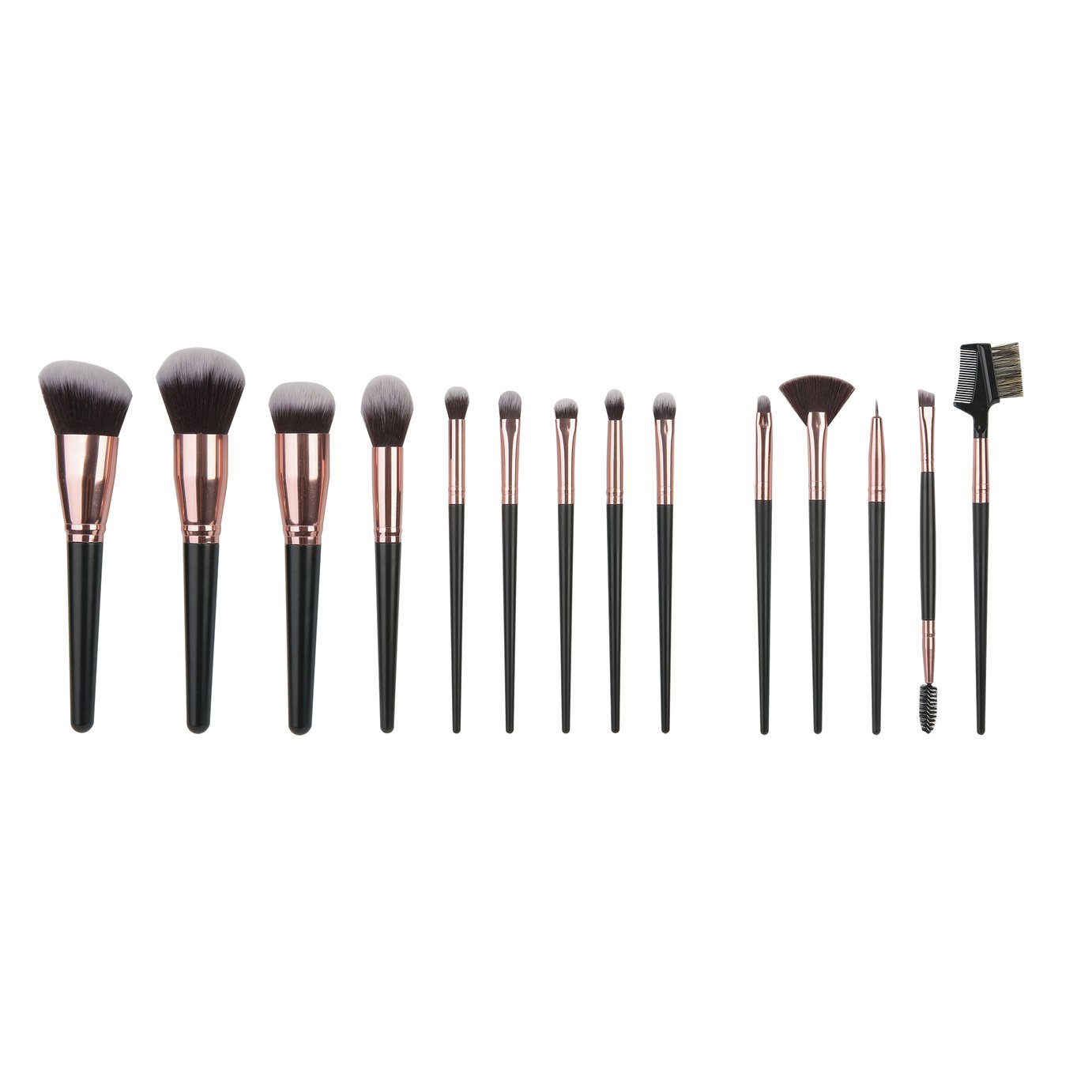 SY Black Makeup Brush Set- 15pc