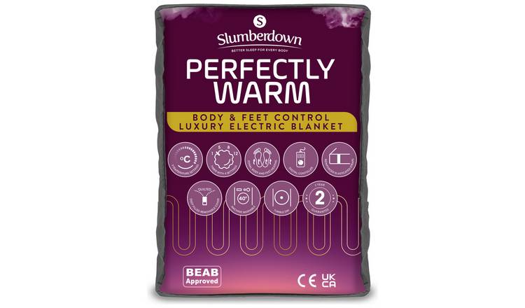 Buy Slumberdown Perfectly Warm Luxury Electric Blanket Single