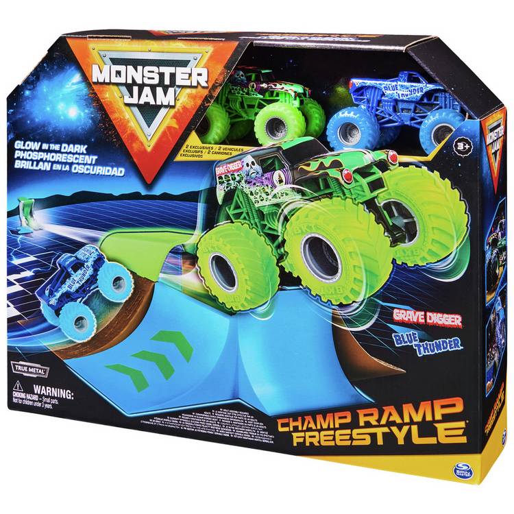 Monster Jam Champ Ramp Grave Digger Monster Truck Playset 0