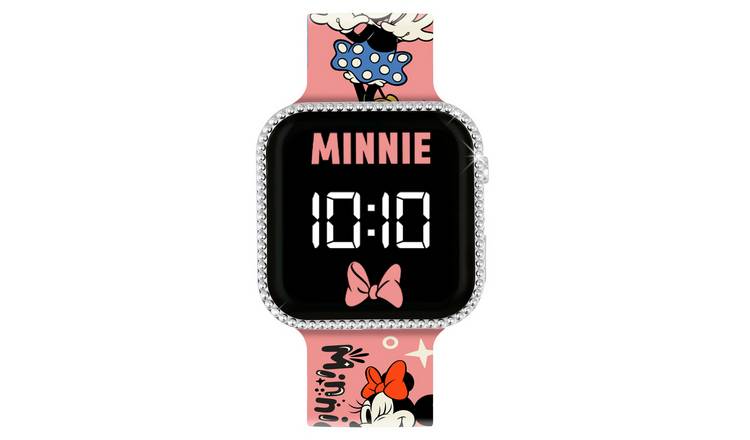 Disney Kids Minnie Mouse Silicone Strap LED Watch