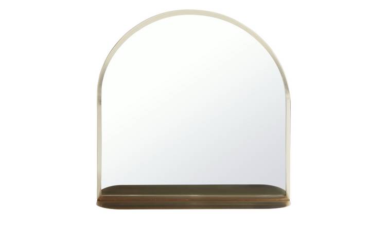 Habitat Arch Shelf Wall Mirror - Gold