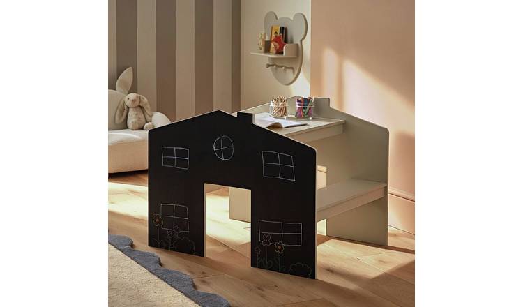 CuddleCo Play House Kids Desk With Bench - Stone
