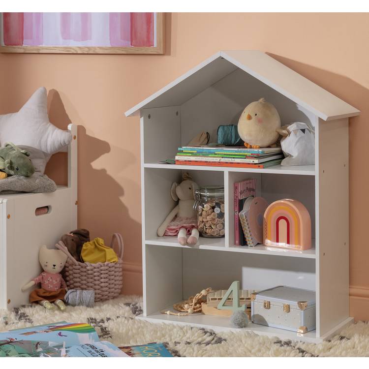 Argos Home Mia Kids House Bookcase - White 0