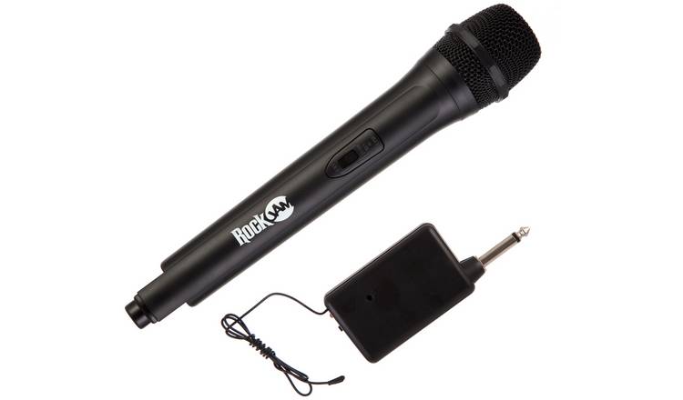 Buy RockJam RJWM33 BK Wireless Microphone Black Karaoke microphones Argos