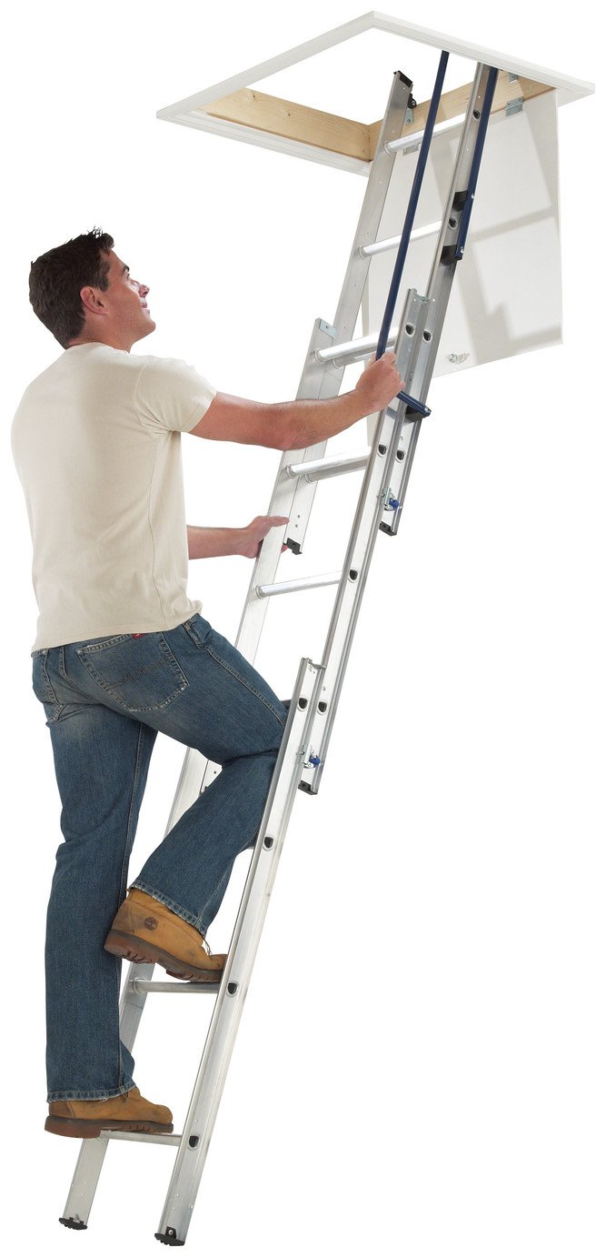 Werner 3 Section Easy Stow Loft Ladder