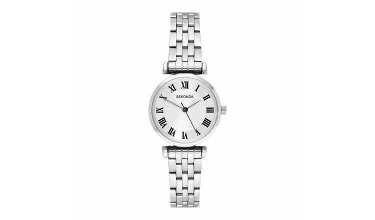 Sekonda Round Silver Tone Case Stainless Steel Bracelet Watch