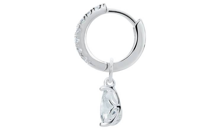 Argos hoop earrings sterling on sale silver